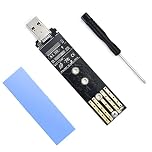 ELUTENG M.2 NVMe SSD Enclosure, Tool-Free Installation, USB 3.1 Gen 2 (10 Gbps) to NVME M-Key/(B+M) Key PCIe NVMe Adapter Max 4TB Support UASP & TRIM Compatible with 2230/2242/2260/2280 SSDs