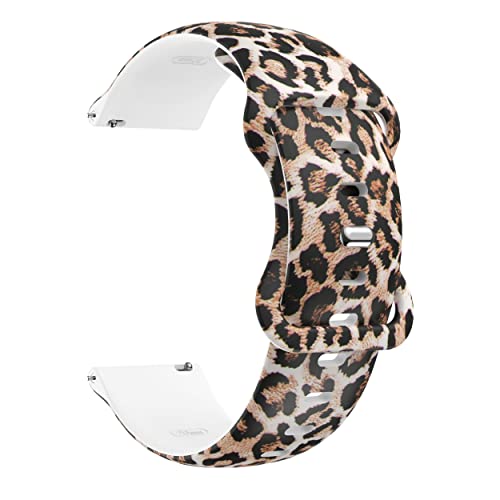 Bracelet silicone 20 mm anti-irritation pour Garmin Venu SQ et Forerunner 245M motif agate