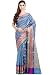Chandrakala Blue Banarasi Cotton Silk Saree