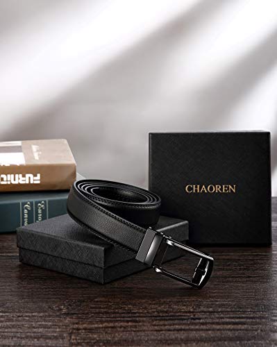 Chaoren Dress Belts For Men - Mens Ratchet Belt 1 1/4" Adjustable With Click Buckle - Perfect Companion To Mens Dress Shoes #TOP5