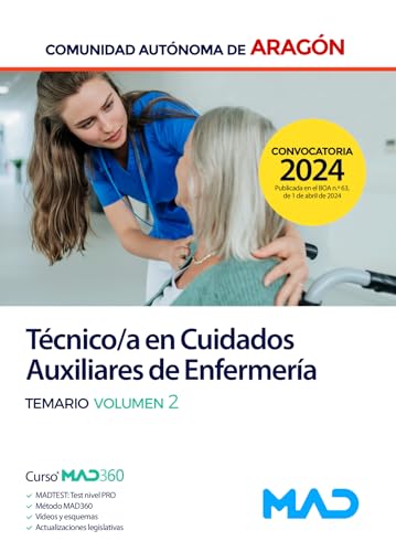 Portada de Técnico/a en Cuidados Auxiliares de Enfermería. Temario Volumen 2