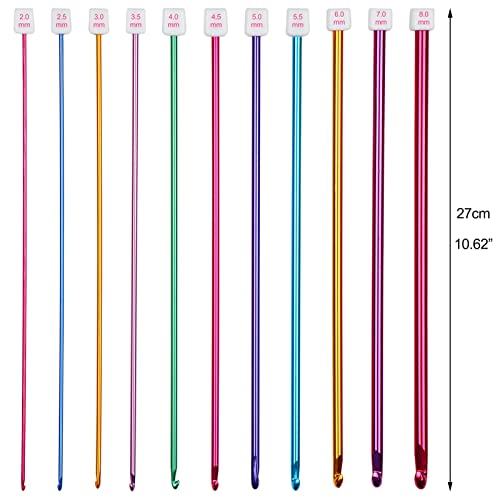 Aeelike Tunisian Crochet Hook Set with Cable, Smooth Afghan Hooks, Type B by Aeelike - Used condition - Image 4