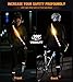 LED Belt Reflective Sash for Walking at Night,High Visibility Adjustable Night Running Safety Gear,Light Up Running Belt Reflective Gear with Phone Bag/Armband for Runners Walkers Men Women (Orange)