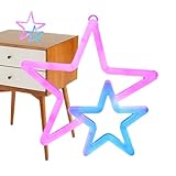 Led Heart Neon Signs, Star Neon Signs - Heart Lights for Bedroom with Double Sided | Room Decor for Teen Girls, Heart Lights for - Image 7