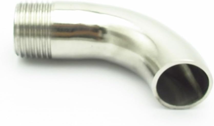 19mm 25mm 32mm 38mm 45mm 48mm OD x BSP Male Thread 304 Stainless Steel Sanitary 90 Degree Elbow Pipe Fitting(NO6)