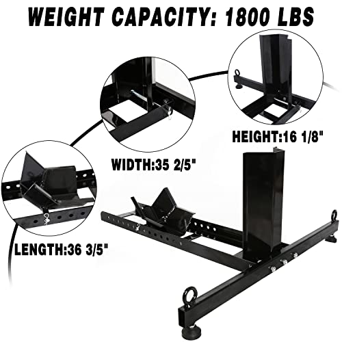7Blacksmiths Adjustable Motorcycle Stand Wheel Chock Upright 1800Lbs Capacit Heavy Duty Motorcycle Wheel Chock #TOP2