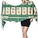 China Entertainment Mahjong Juego de mesa Bufanda para mujer Bufanda con flecos Bufanda ligera con flecos 77x27 pulgadas / 196x68cm Pashmina suave grande extra cálida
