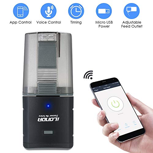 Alimentador automático de peixes da Decdeal, recipiente de aquário para alimentação, dispensador de