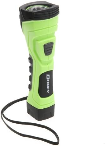 Dorcy 190-Lumen CyberLight Weather Resistant LED Flashlight with Nylon Lanyard, Neon Green (41-4755)