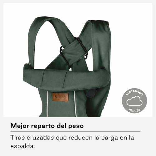 Miniatura 6 de Jané Dual Mochila Portabebé Ergonómica, Desde Nacimiento 3,5 15 Kg , 3 Posiciones, Transpirable Y Acolchada, Verde