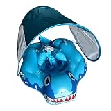 Aufblasbare Schwimmreifen Babys Mit Sonnendach 58x52cm UPF 50+ Ab 0-36M PVC