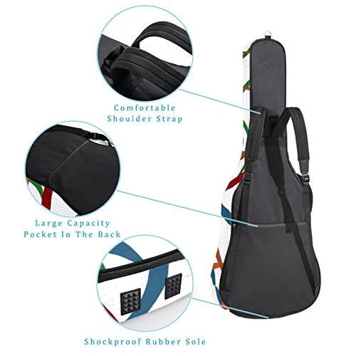 Housse imperméable pour guitare acoustique avec double bandoulière et poche Motif chat, Multicolore 03., 42.9×16.9×4.7… - Les Beatles, Paul McCartney, John Lennon, RIngo Starr, George Harrison Housse imperméable pour guitare acoustique avec double bandoulière et poche Motif chat, Multicolore 03., 42.9x16.9x4.7… – Image 4