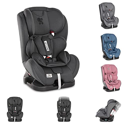 Lorelli Kindersitz Mercury Gruppe 0+/1/2/3 (0-36kg) verstellbar Kissen Reboard, Farbe:black Cover
