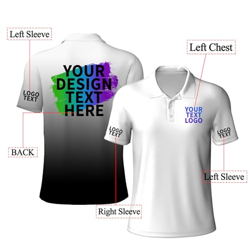 Custom Polo Shirts for Men Women Design Your Own Text Logo Golf Shirt Personalized Customized Business Shirts Workwear Gifts2
