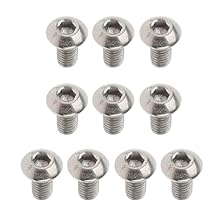 Designed with socket head,enabling driving where there is not sufficient space for wrenches or sockets Well made of premium Titanium Alloy, offering a wider bearing surface and high tensile strength but are still low profile like other socket cap scr...