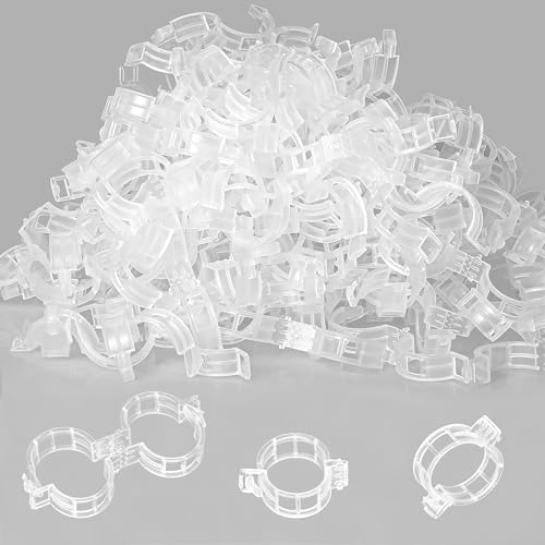 200 PCS Plant Support Clips, Tomato Clips, Plastic Trellis Clips, Grape Vine Tomato Vine Fixing Clip, Garden Clips for Plant Vine Vegetables to Grow Upright and Healthier