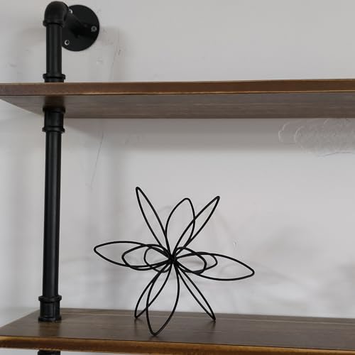 MOCOME 8"" Black Decorative Sphere, Metal Floral Tabletop Sculpture, Abstract Tabletop Decorative Ball for Home Metal Sphere Decor, Black-23CF5007 by MOCOME - Used condition - Image 6