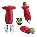 Price comparison product image Moonar® Strawberry Berry Stem Leaves Huller Gem Remover Removal Fruit Corer Kitchen Tool