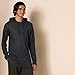 Amazon Essentials Men's Pullover Hoodie, Long-Sleeve Slub Thermal, Charcoal Heather, Large Tall (Previously GoodThreads)
