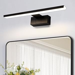 Homefire LED Spiegellampe Bad Schwarz 30CM
