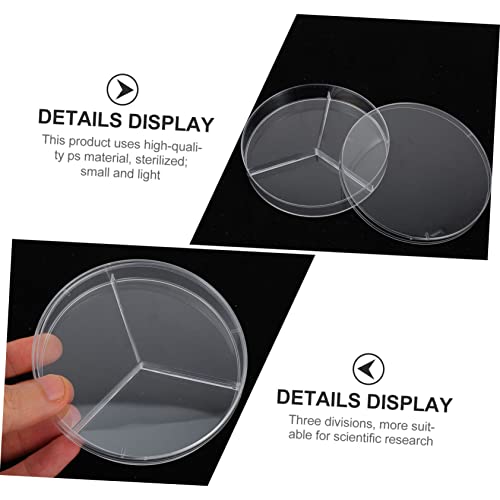 Ultechnovo 10Pcs Cell Culture Dish Plastic Petri Dish Laboratory Petri Dish Small Petri Dish Labs Petri Dish With Lids Petri Dish Set Ps Instrument With Cover Petri Dish #TOP6