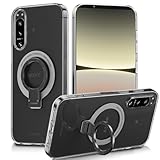 対応 Xperia 5 IV ケース SO-54C SOG09 透明 リング付き エクスペリア5iv クリア スマホケース タンド機能 擦り傷防止 滑り止め 落下防止