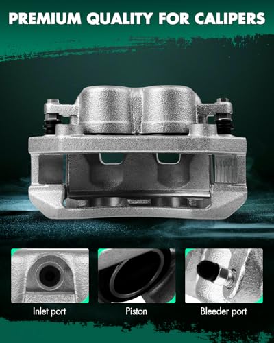 Image of SCITOO Front Left+Right Brake Calipers With Bracket 18B5009 18B5008 Compatible For Dodge Dakota 2005-2008 For Dodge Ram 1500 2006-2008 For Mitsubishi Raider 2006-2009