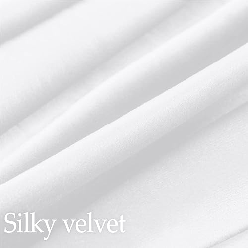 Miniatura 2 de lalaLOOM Juego de 2 fundas de almohada lujosas de terciopelo sedoso, fundas de almohada decorativas más suaves, cremallera oculta, lavables,