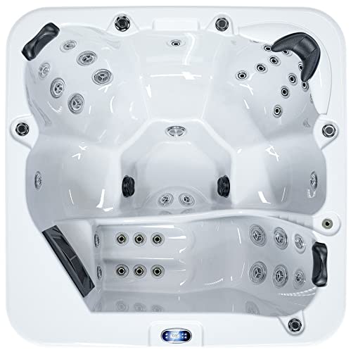 Luxuria Spas Newport 6-Person 57-Jet Lounger Hot Tub with Ozonator - Image 3
