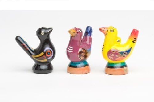 Wholesale Lot chirp clay water, birds hand painted ceramic, 24 pieces