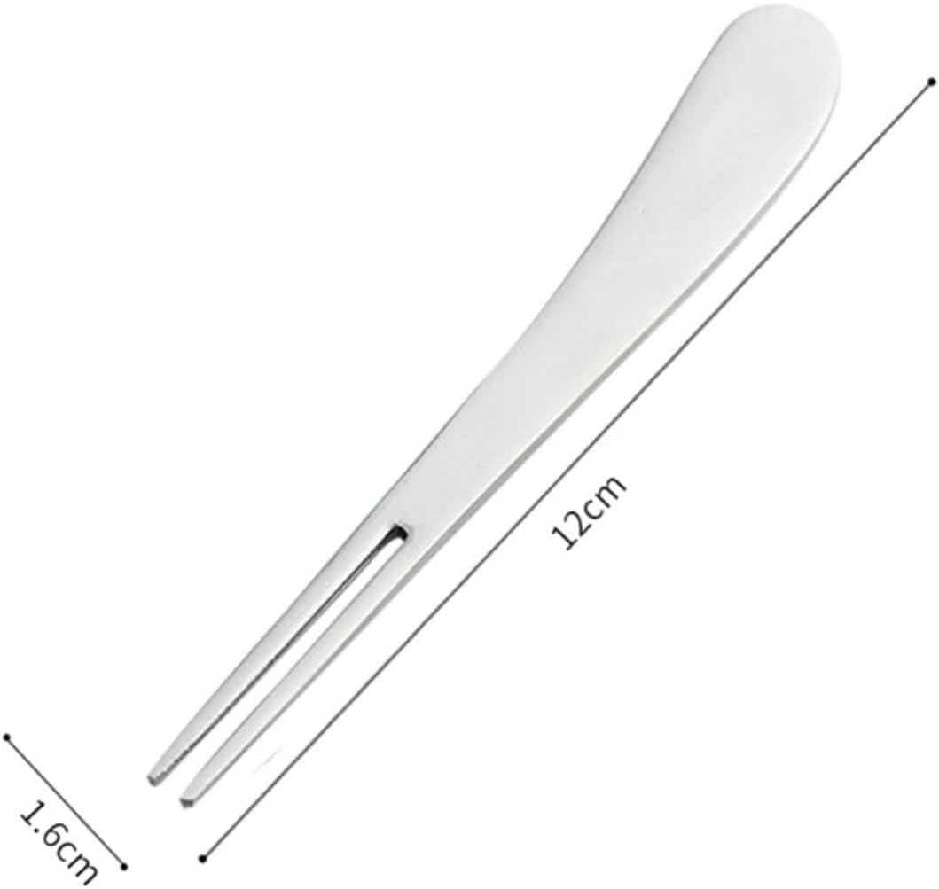 Fruit Forks, Two Prong Set Mini Stainless Steel 3pcs