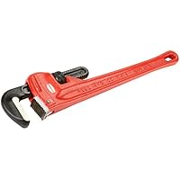 REED RW8 8 Inch Heavy-Duty Pipe Wrench (Red)