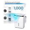 BLACK+DECKER 1000 Sq. Ft. Dehumidifier for Home, Bedroom and Basement, Up To 9 Pints Per Day, ENERGY STAR Certified, 3.3-Pint Bucket, LED Display, Auto Defrost & Restart, BDT08TW, White