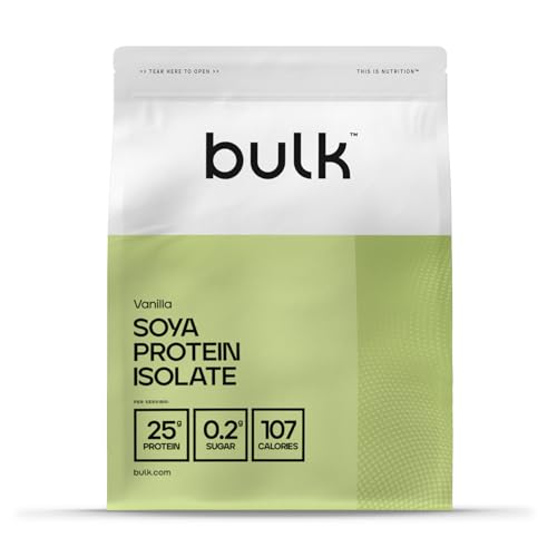 Bulk Soya Protein Isolate Powder, Vegan Protein Shake, Vanilla, 2.5 Kg
