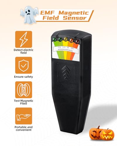 EMF Meter, Ghost Hunting Equipment Kit, Paranormal Equipment LCD Emf Detector for Home, Office & Outdoor Inspections