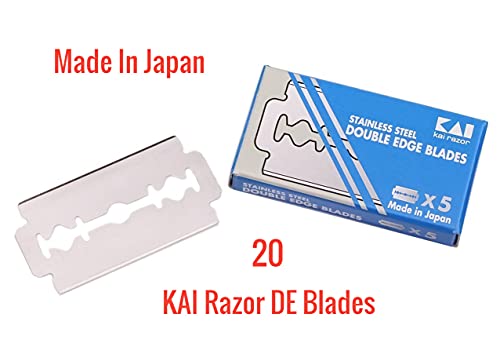 20 Stainless Steel Double Edge Razor Blades From Kai Cutlery #TOP3