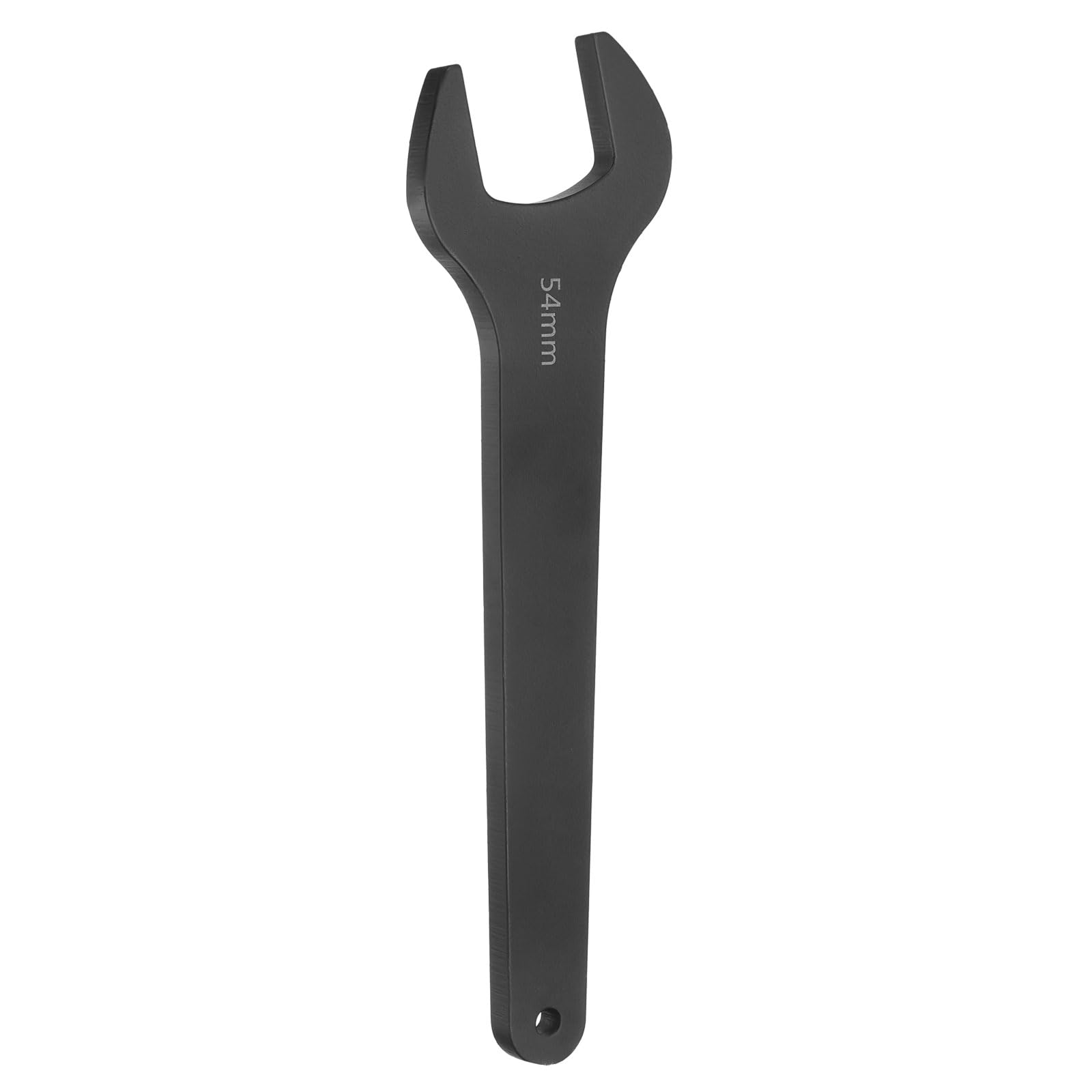 sourcing map Single Open End Wrench 54mm Metric 15 Degree Offset Angle U-Shaped Open Ended Spanner Small Flat Head Blackening Wrench with Straight Shank for Automotive Repair Furniture Assembly