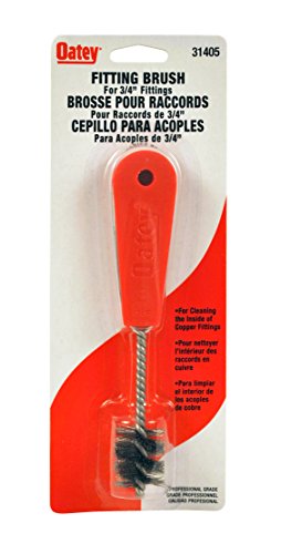 Oatey 31405 ID Fitting Brush w/Heavy Duty Handle Carded, 3/4