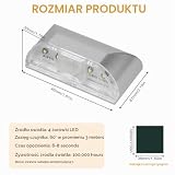 ABOHU Lampki nocne z otworem na zamek, czujnik ruchu PIR na podczerwień lampka nocna, automatyczny czujnik światła, oświetlenie drzwi i bezpieczeństwo