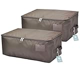 iwill CREATE PRO Kids Blocks Building Organize Package Zip Toy Bag Toy Storage Bag, Infant Groceries Organizer Bin, Brown, Pack of 2