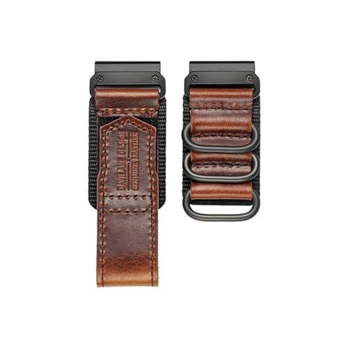 20mm 22mm 26mm�����t�B�b�g���U�[�x���g�ɓK������Garmin Fenix 7 7X Solar Forerunner Vivoactive(HGA137-BRW,26MM_M 190MM TO 260MM)