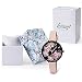 Imagen de KIMOMT Relojes de mujer correa de cuero relojes de cuarzo de lujo impermeable moda creativo reloj de pulsera para mujer niña mujer