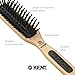 Kent PF20 Narrow Cushion Paddle Brush - Taming Fat Pins, Detangling Long Thick and Curly Hair, Scalp Massager and Growth Stimulator for All Hair Types, Made in England