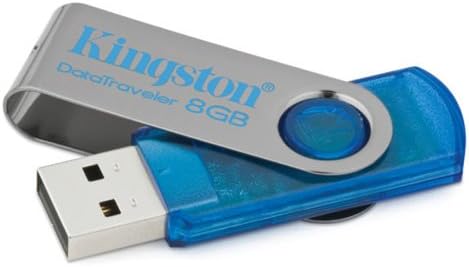 Kingston DataTraveler 101 - 8 GB USB 2.0 Flash Memory DT101C/8GB (Cyan)