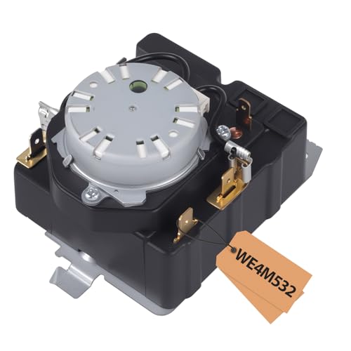 Image of WE4M532 TMD1FM07 234D1296P004 WE4M362 WE04M0532 Dryer Timer Compatible with GE /Hotpoint Dryer Replacement Part PS8746223 AP5788219 3029573 OEM Upgraded Dryer Timer, 1 Year Warranty