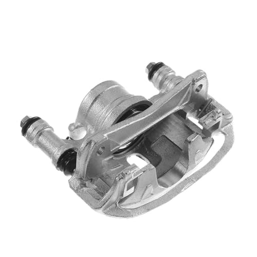 Image of Detroit Axle - Front Left Brake Caliper for 1990-1998 Toyota Tercel 1996-1999 Paseo [Casting No. 48-11-1702], Driver Side Disc Brake Caliper with Bracket Replacement