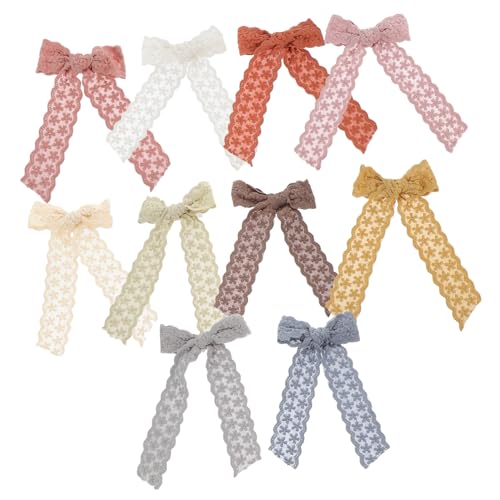 10 Pinzas de pelo con lazo bonito vintage accesorios infantiles para niñas