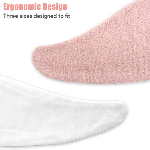 Brushed Cotton on Both Sides - Bra Liners for Sweating Rash Breast Sweat Liner Cotton Pads – 3PCS - Thumbnail 4