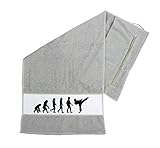 S.B.J - Sportland Fitness Handtuch | Fitness Towel 40x90 cm, Evolution Karate | Fitnessstudio Tuch