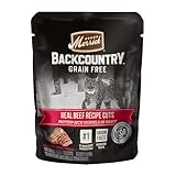 Merrick Backcountry Grain Free Premium And High Protein Wet Cat Food, Beef Recipe Cuts Morsels In Gravy - (Pack of 24) 3 oz. Pouches